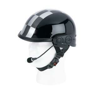  Diamond Plate Bluetooth Motorcycle Helmet Set Equipped 