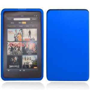 com Premium Blue Soft Silicone Skin Gel Cover Case for  Kindle 