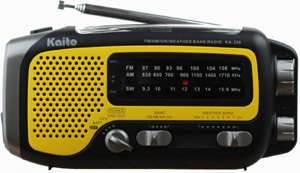  KA350 Self Powered AM/FM/SW/NOAA Weather Radio w/ 5 LED Flashlight