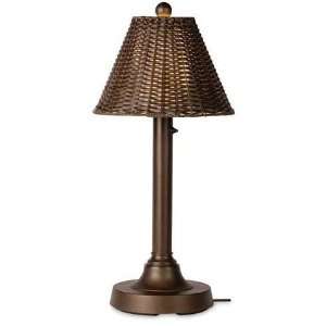   II Table Top or Tall Outdoor Lamp w/Wicker Shade