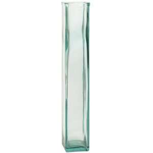  21 Clear Glass Tower Vase, large, tall 