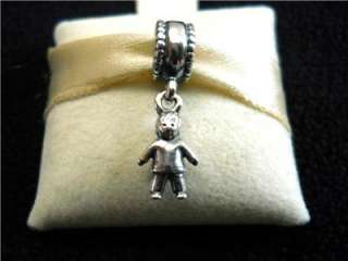 Authentic Pandora 790859 BOY DANGLE BEAD CHARM STERLING SILVER NEW 