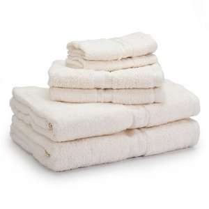  6 Piece Combed Cotton Towel Set in Cream