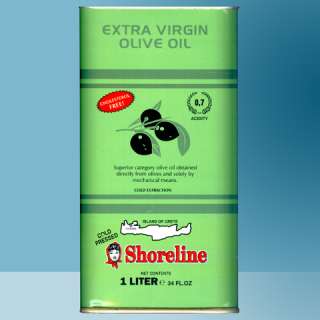 1L Greek Shoreline Extra Virgin Olive Oil Crete Lot  