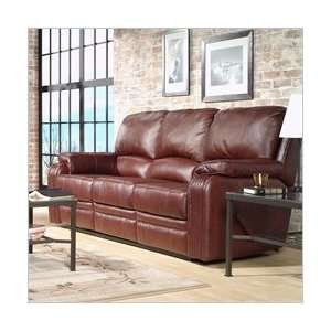    Grey Tandem Churchill Leather Reclining Sofa Furniture & Decor