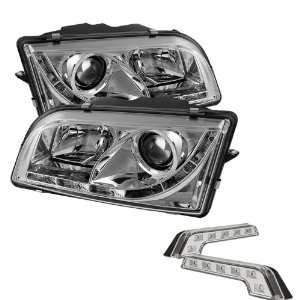 Carpart4u Volvo S40 DRL LED Chrome Projector Headlights and LED 