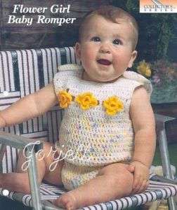 Flower Girl Baby Romper Onesie crochet pattern  