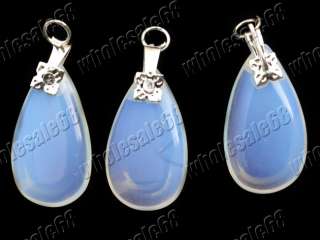 FREE wholesale lot 300 drop opal gemstone pendant bead  