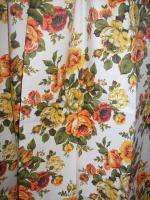   PANELS VINTAGE VICTORIAN FRENCH COUNTRY ROSES FLORAL DRAPES CURTAINS