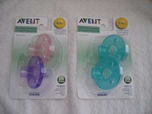 AVENT Soothie Pacifiers Newborn 0 6m BPA FREE NEW  
