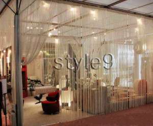 String Curtain with Beads Fringe Panel Room Divider  