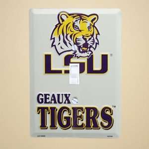 LSU Tigers Metal Light Switch Cover 