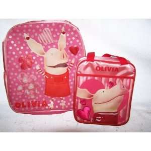    Olivia the Pig Patchwork Backpack & Lunch box set Toys & Games