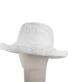 Scala white cotton UPF 50+ sun hat   