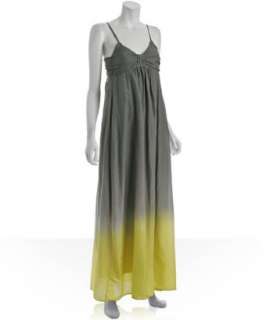 Young Fabulous & Broke yellow and grey Shar dip dye long dress 