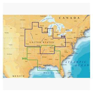   Southern U.S. Rivers Freshwater Map microSD Card GPS & Navigation