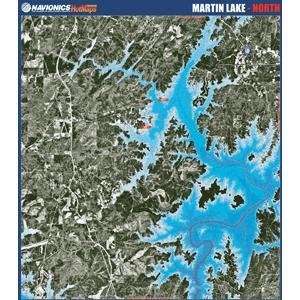  Navionics Paper Map Martin Lake   North Alabama GPS 