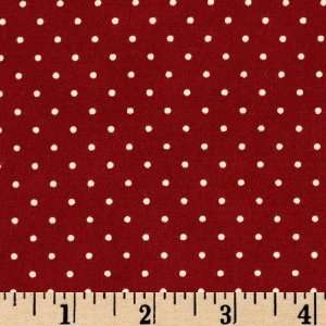   Wide Paisley Polka Dot Red Fabric By The Yard Arts, Crafts & Sewing
