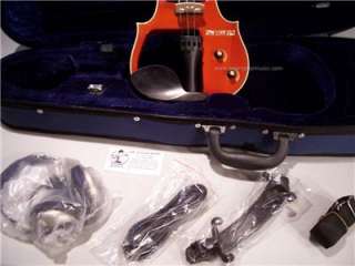 NEW YORK PRO 2011 DELUXE ELECTRIC 4/4 VIOLIN OUTFIT WITH CASE AND 