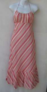 NWT NEW Ann Taylor LOFT Striped Halter Dress Sz 14  