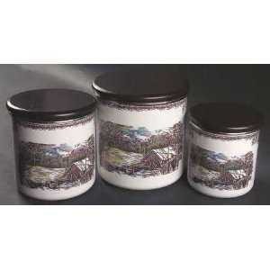   Metal Canister Set, Fine China Dinnerware  Kitchen