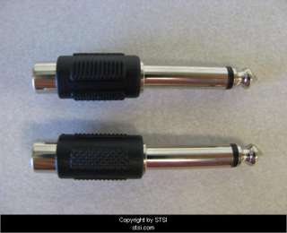 Hosa RCA F to 1/4 Phone M Adapter, 2 Pk GPR 101 ~STSI 728736014053 