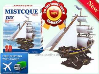 NEW DIY 3D Puzzle 3 d Jigsaw Misticque Mystique Ship FRANCE 125 Pieces 