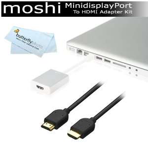  MiniDisplay Port to HDMI Adapter with Audio + 6 foot HDMI A/V Cable 