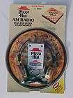 rare 1986 radio shack pizza hut am radio with pan