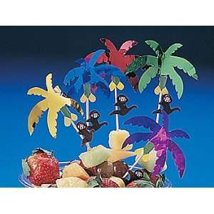  Palm Tree & Monkey Picks   Tableware & Party Straws 