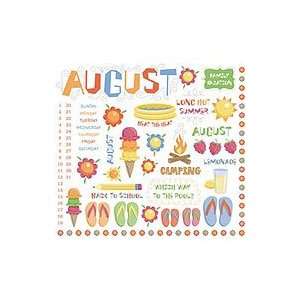   Calendar 8 Inch by 8 Inch Rub Ons, August Arts, Crafts & Sewing