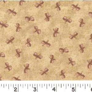  45 Wide Golden Moth Tan Fabric By The Yard Arts, Crafts 