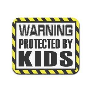   Warning Protected By Kids Mousepad Mouse Pad