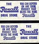 40 Vintage REXALL DRUG STORE Rx MEDICINE Bottles LABELS