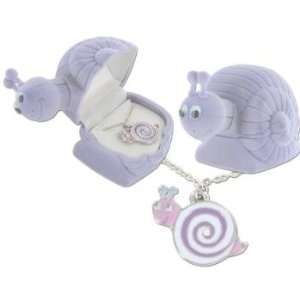  Swirly Snail Pendant Necklace in Figural Gift Box Toys 