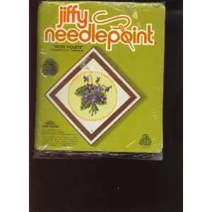  Jiffy Needlepoint Petite Violets Kit 