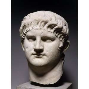 Nero, 37 68 AD, Roman Emperor, Colossal Marble Head Photographic 