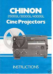   2500GL/3000GL/4000GL Cine Movie Projectors Instruction Manual  