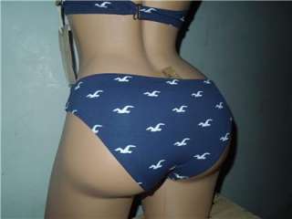   by Abercrombie SEAGULL Logo Navy Push Up Swimsuit Bikini set sz M / S