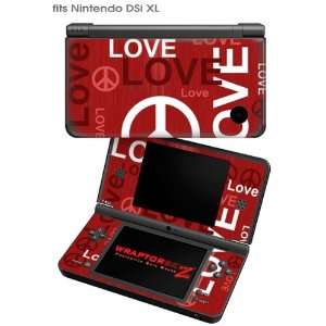  Nintendo DSi XL Skin   Love and Peace Red by WraptorSkinz 