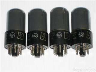 Matched Pair RCA CRC 6SN7GT 6SN7 GT VT 231 Smoked Glass Tubes  