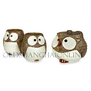 PC Japanese Ceramic Owl Tea Gift Set Kotobuki  