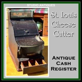   CUTTER No. 38 Antique CASH REGISTER Machine $1.95 Max ca. 1920  