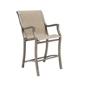    39 45D Carson Sling Stationary Outdoor Bar Stool