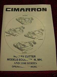CIMARRON ROTARY MOWER Operators Trouble shooting Manual  