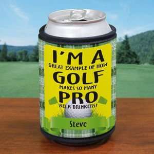  Personalized Pro Beer Drinkers Golf Can Wrap Koozie 