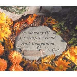  Personalized In memory of a faithful friend Memorial Stone 