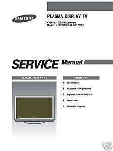 Samsung Service Manuals   Plasma, LCD, DLP, DVD Etc.  