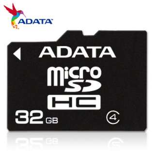 adata 32gb microsdhc with adapter retail class 4