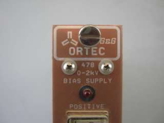 Ortec 0 2kv Bias Supply Model 478 NIM Bin Crate Module  